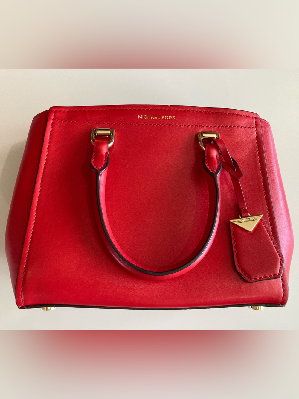 Michael Kors Hope Medium Saffiano Leather Satchel
